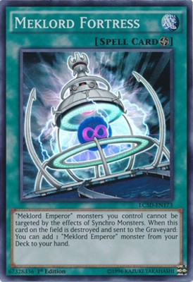 Meklord Fortress - LC5D-EN173 - Super Rare - 1st Edition - Lightly Played-image