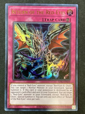 Yu-Gi-Oh TCG Legendary Decks II #LDK2-ENJ34 Return of the Red-Eyes Ultra Rare LP-image