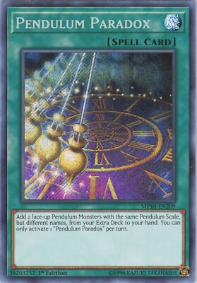 Pendulum Paradox MP MP18 1st 2018 Mega-Tins Mega Pack Yugioh-image