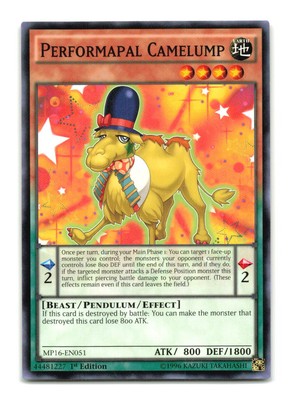 Performapal Camelump - MP16-EN051 1st Edition - YuGiOh-LP-image