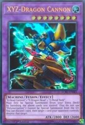 Yugioh! LP XYZ-Dragon Cannon - LCKC-EN061 - Ultra Rare - 1st Edition Lightly Pla-image