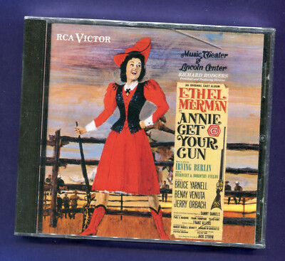 Annie Get Your Gun Ethel Merman Original Cast Recording Music CD Sealed 1988   -image