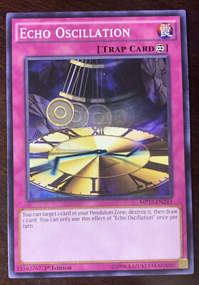 Echo Oscillation MP15-EN243 YuGiOh! Trap COMMON Mega Pack 2015 1st Edition NM x1-image