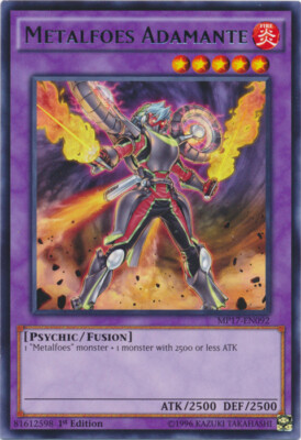 Metalfoes Adamante - MP17-EN092 - Rare - 1st Edition x3 - Near Mint-image