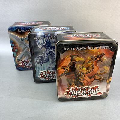 Konami Yu-Gi-Oh TCG Legendary Collection 3 X Empty￼ Collectable Tins 2013 ￼￼2012-image