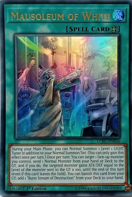 LCKC-EN036 MAUSOLEUM OF WHITE ULTRA RARE 1ST EDITION YuGiOh CARD-image