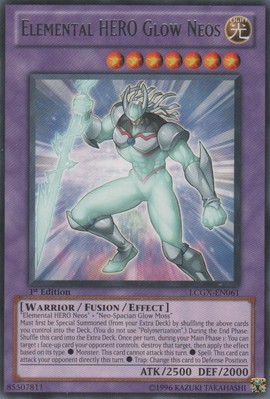 Elemental HERO Glow Neos - LCGX-EN061 - Rare - Unlimited Edition x1 Lightly Play-image