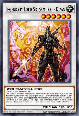 Yugioh ALIN-EN042 - Legendary Lord Six Samurai - Kizan - Common-image