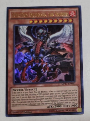 Yugioh True King Agnimazud, The Vanisher MP17-EN080 1st Edition Secret Rare LP-image