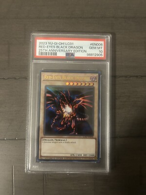 Red-Eyes Black Dragon (25th Anniversary Edition) LC01-EN006 PSA 10!-image