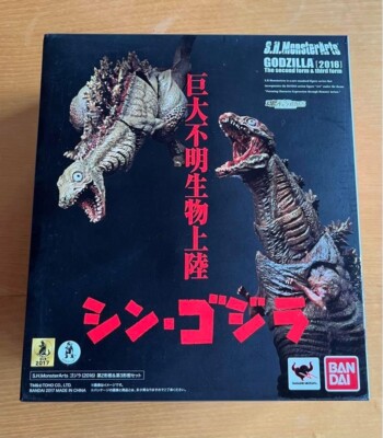 BANDAI S.H.MonsterArts Godzilla 2016 second form & third form figure set-image