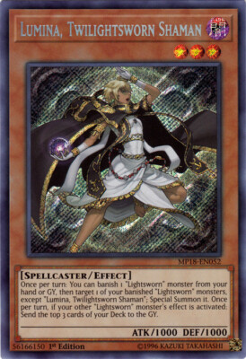 Yugioh! LP Lumina, Twilightsworn Shaman - MP18-EN052 - Secret Rare - 1st Edition-image