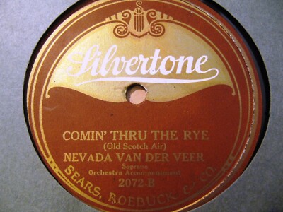 1920 NEVADA VAN DER VEER Scottish ANNIE LAURIE/ Comin' thru the Rye SILVERTONE-image
