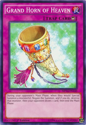 Grand Horn of Heaven - MP16-EN160 - Common - 1st Edition Near Mint 2016 Mega Tin-image