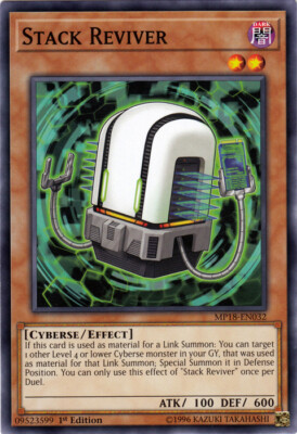 Stack Reviver - MP18-EN032 - Common - 1st Edition NM YuGiOh!  2018 Mega-Tin Mega-image