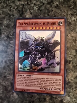 True King Lithosagym The Disaster RATE-EN019 1st Edition NM -image