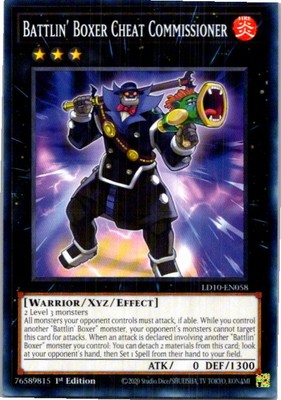 Battlin' Boxer Cheat Commissioner #LD10-EN058 Yugioh Lightly played 1st Edition-image