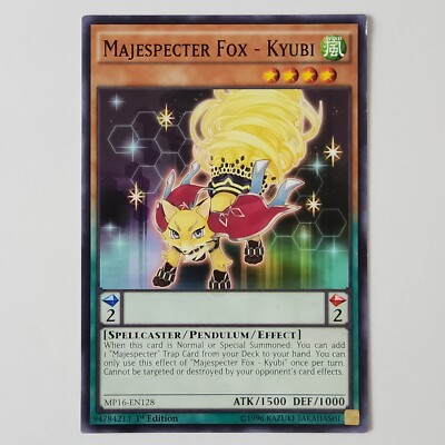 Majespecter Fox - Kyubi - MP16-EN128 - LP - Common - 1st ed - Yugioh-image