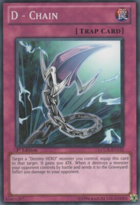 D - Chain - LCGX-EN152 - Common - 1st Edition x1 - Lightly Played-image