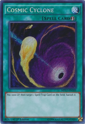 Cosmic Cyclone - MP17-EN105 - Secret Rare - 1st Edition NM YuGiOh!  Mega-Tins-image