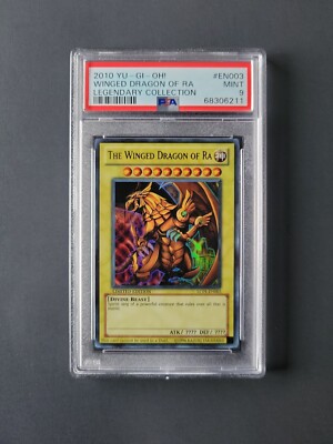 The Winged Dragon of Ra LC01-EN003 PSA 9 MINT 2010 Yu-Gi-Oh! Ltd. Ed -image