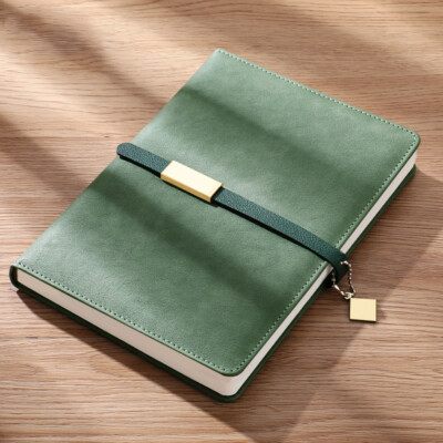 160 Page PU Leather Office Journal A5 Notebook Lined Paper Writing Diary Planner-image