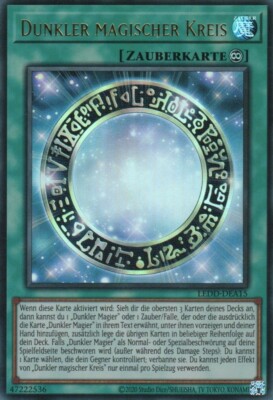 yugioh 1x Dark Magic Circle LEDD-DEA15 ULTRA RARE 2ND EDITION GERMAN-image