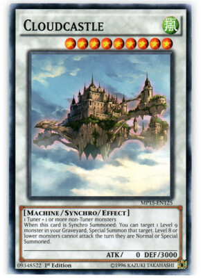 Cloudcastle - MP15-EN125 - Common - 1st Edition LP YuGiOh!  2015 Mega-Tin Mega P-image
