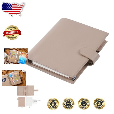 Stylish A5 Luxe Planner - Genuine Leather Organizer with Zipped Coin Compartment-image