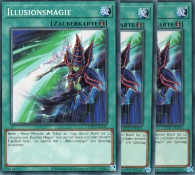 yugioh 3x illusion magic LEDD-DEA16 COMMON 2 EDITION GERMAN-image