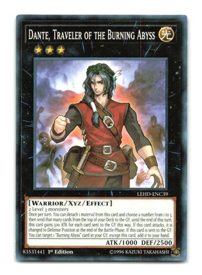 Dante, Traveler of the Burning Abyss - LEHD-ENC39 1st Edition - YuGiOh-LP-image