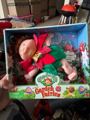 Vintage 1999 Cabbage Patch Kid Christmas Doll Garden Fairies Annie Poinsettia -image