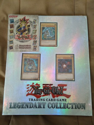 Yu-Gi-Oh Legendary Collection binder With 3 Mint Cards And Empty Packs-image