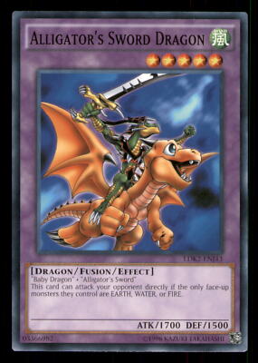 Yugioh Alligator's Sword Dragon #LDK2-ENJ43 Legendary Decks II LP-image