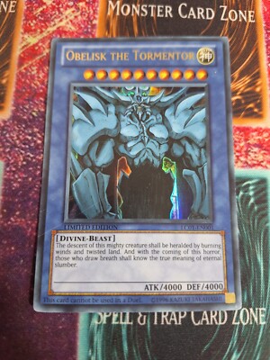 Yu-Gi-Oh! Obelisk the Tormentor LC01-EN001 Limited Ultra Rare Lightly Played-image