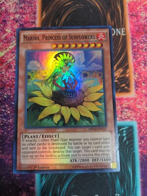Yu-Gi-Oh! Marina, Princess of Sunflowers MP14-EN157 1st Edition Super Rare NM -image