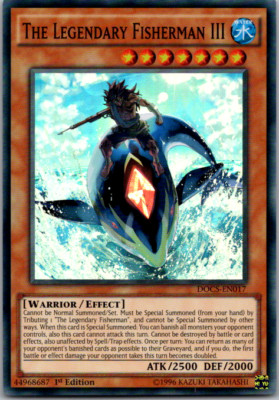 DOCS-EN017 The Legendary Fisherman III Super Rare 1st Edition VLP Yugioh Card-image