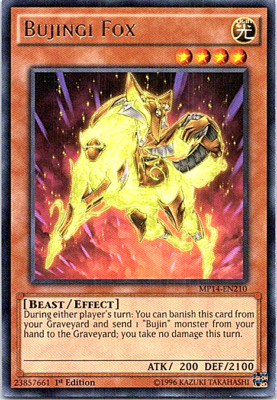 Bujingi Fox MP14-EN210 Yu-Gi-Oh! Light Play 1st Edition -image
