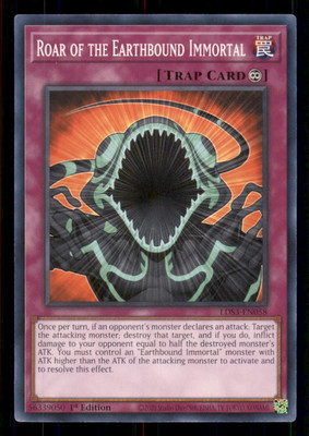 Yugioh Roar of the Earthbound Immortal #LDS3-EN058 Season 3 LP-image