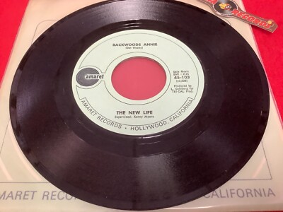 THE NEW LIFE  HA LESE  BACKWOODS ANNIE (Don Whaley) USED ROCK 45 Piranha Records-image