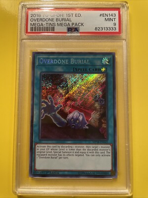 YuGiOh OVERDONE BURIAL #MP18-EN143 🔥PSA 9 MINT🔥1st EDITION-2018 SECRET RARE-image