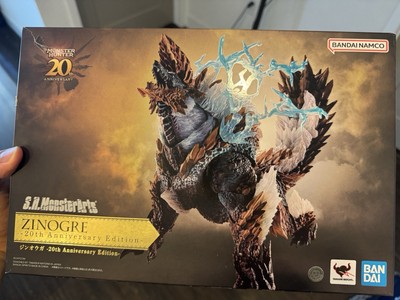 Original Bandai S.H.MonsterArts SHM Monster Hunter Zinogre 20th Model Toys-image