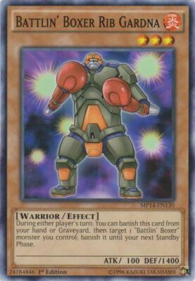 Battlin' Boxer Rib Gardna - MP14-EN130 - Common - 1st Edition x3 - Near Mint-image