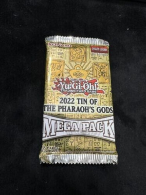2022 TIN OF THE PHARAOH’S GODS MEGA PACK FACTORY SEALED YuGiOh-image