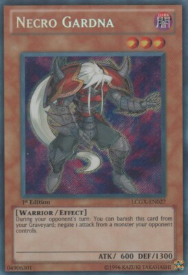Lightly Played Necro Gardna - LCGX-EN027 - Secret Rare - 1st Edition - YuGiOh -image
