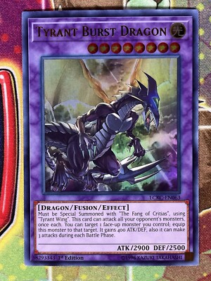 Yugioh Tyrant Burst Dragon LCKC-EN063 Single-image