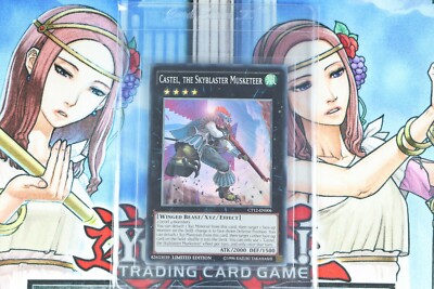 YuGiOh Castel, the Skyblaster Musketeer CT12-EN006 Limited Ed Super Rare  -image