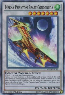 Mecha Phantom Beast Concoruda - MP14-EN093 - Super Rare - 1st Edition x1 - Near -image