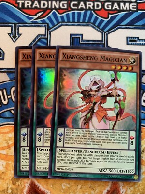 YUGIOH 3X Xiangsheng Magician  MP16-EN050 1ST EDITION  NM PLAYSET!-image
