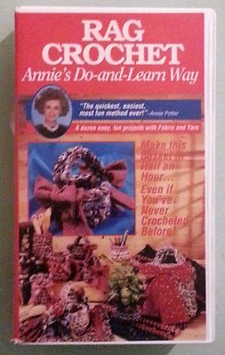 annie potter RAG CROCHET annie's do and learn way  VHS VIDEOTAPE-image